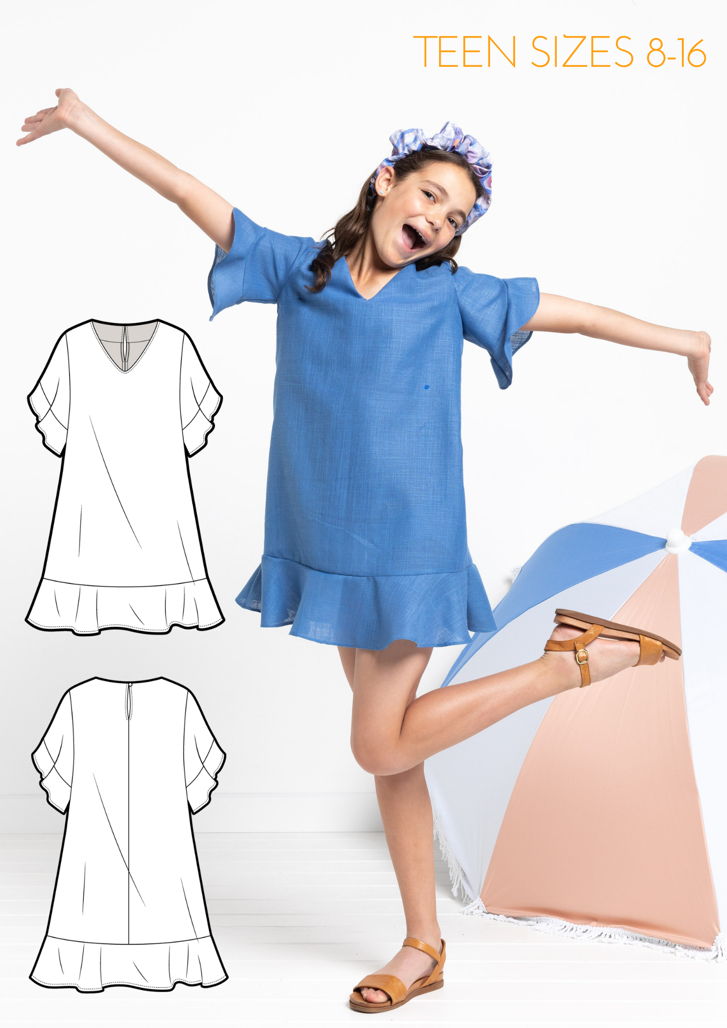 New Pattern Release - Pixie Kids & Teens Dress out now!