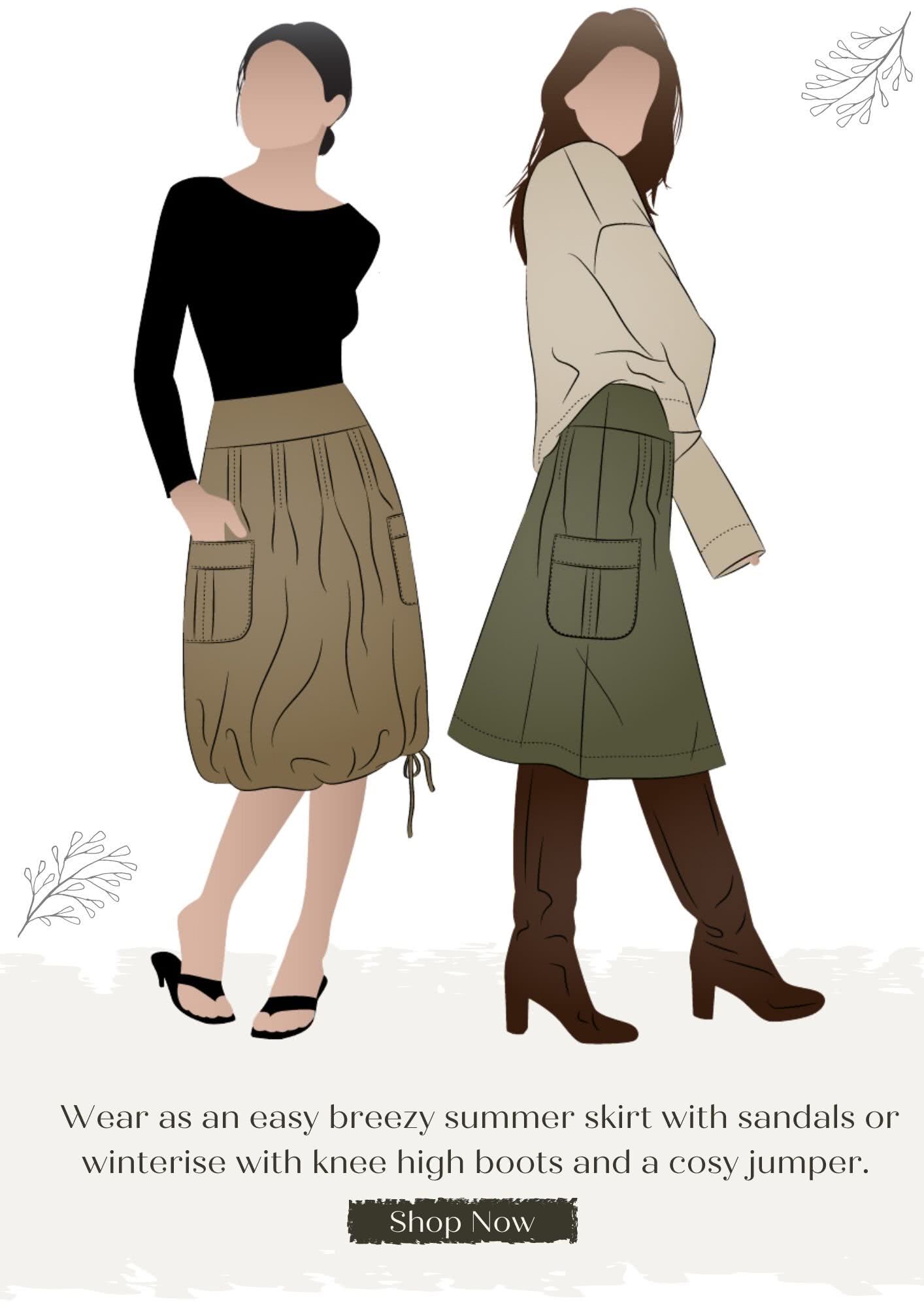 Style Arc's New Pattern Release - The Richmond Utility Skirt
