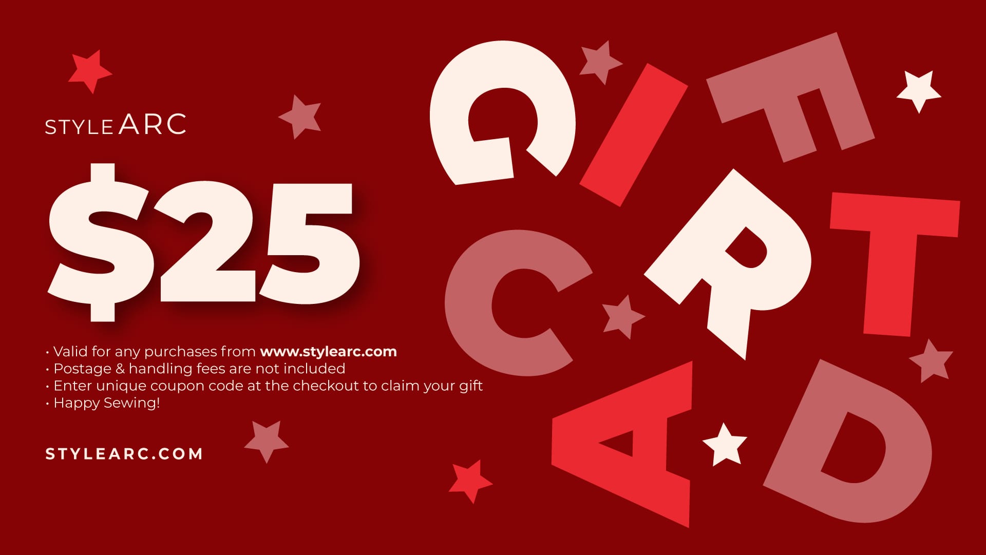25 AUD Gift Card By Style Arc 25 AUD Gift Card By Style Arc