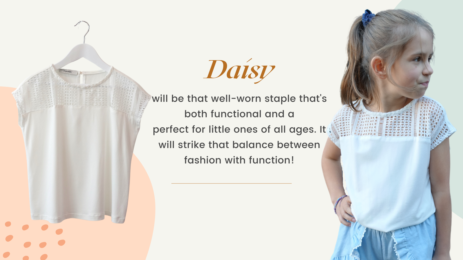 Style Arc's latest release the Daisy Kids Top pattern