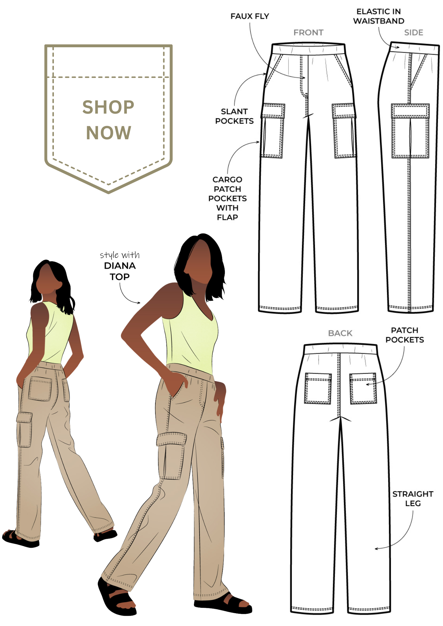 New Pattern - Delta Cargo Pant