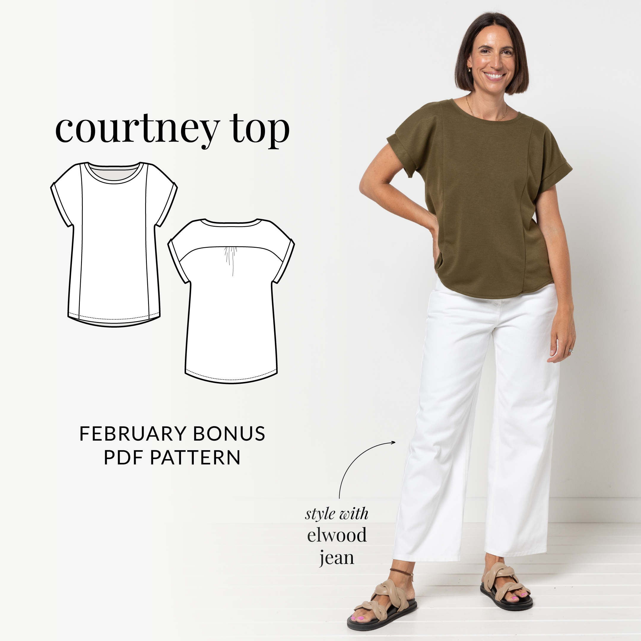 February Bonus PDF Pattern - Courtney Top