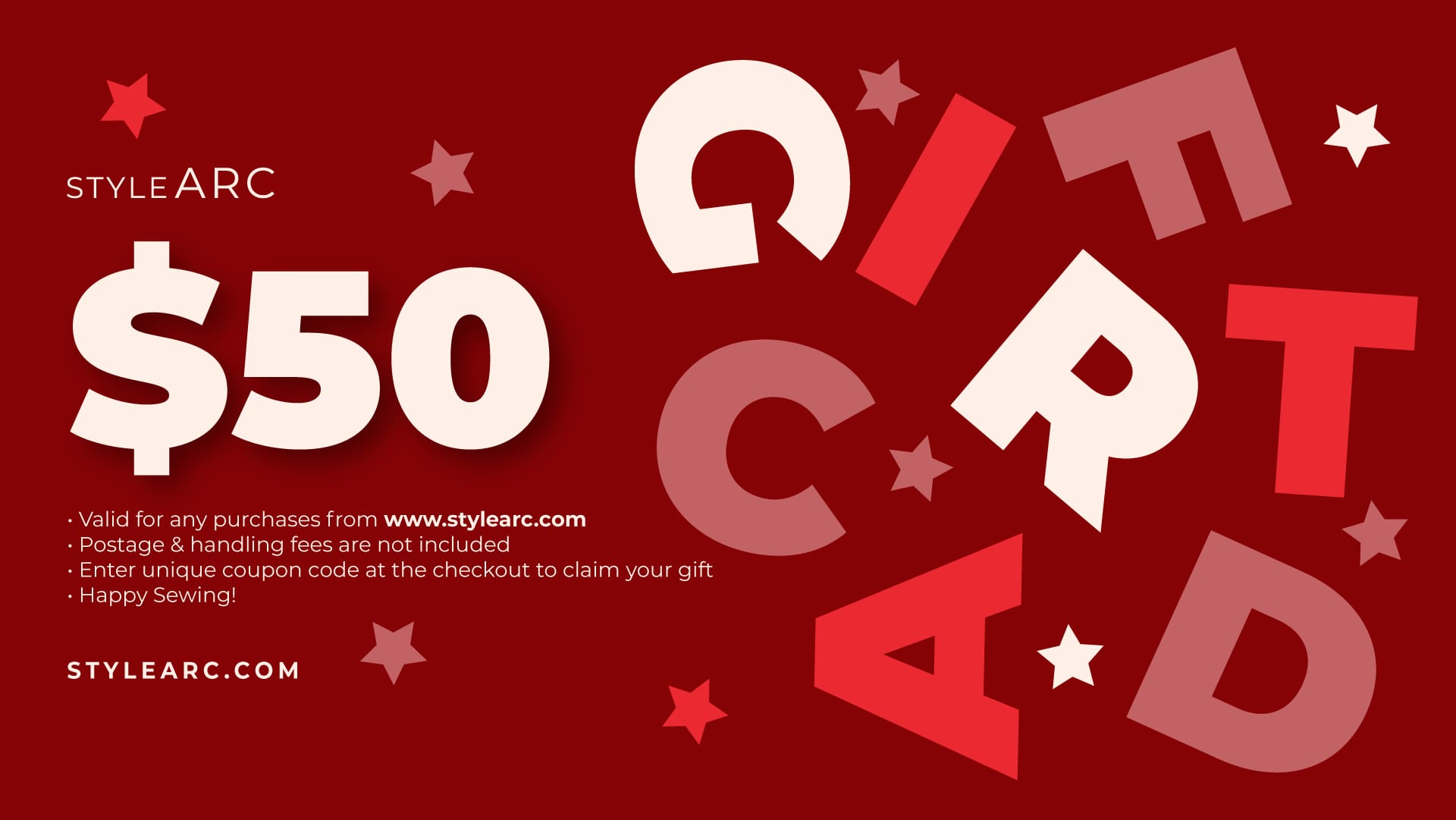 50 AUD Gift Card By Style Arc 50 AUD Gift Card By Style Arc