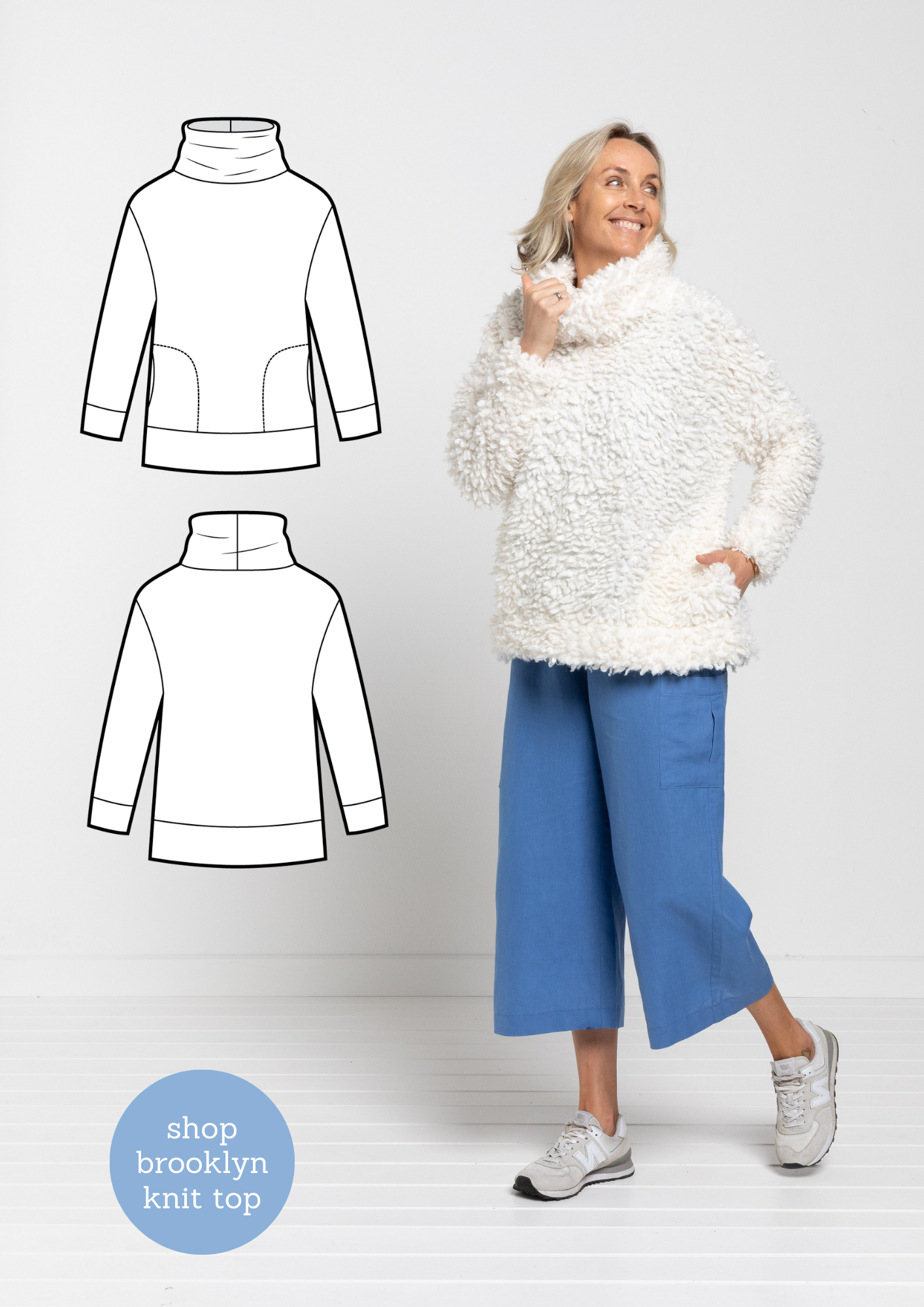 Bonus | FREE Brooklyn Knit Top PDF pattern with any order on stylearc.live until Jan 31!