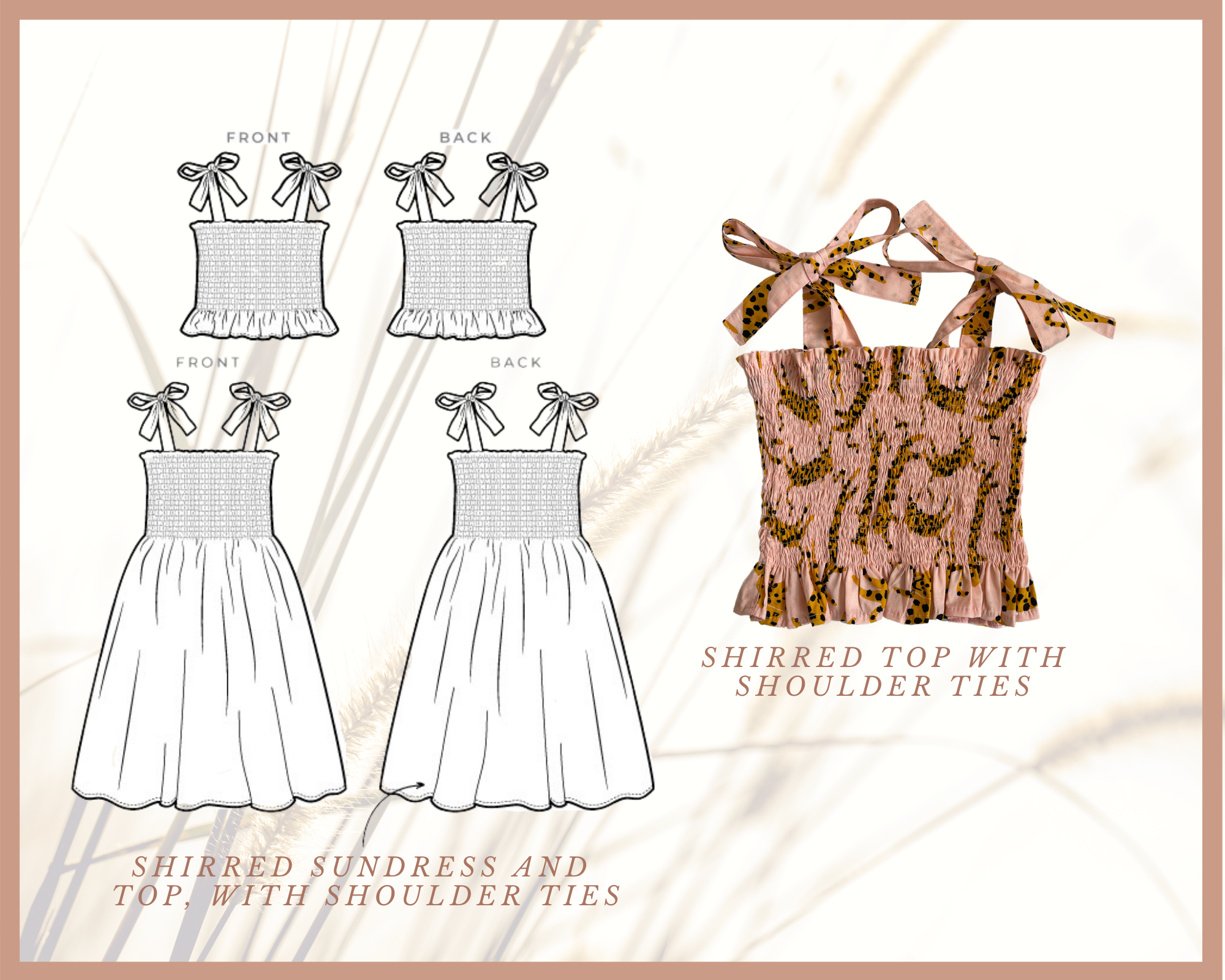 Style Arc's latest release the Pippa Kids Dress and Top pattern