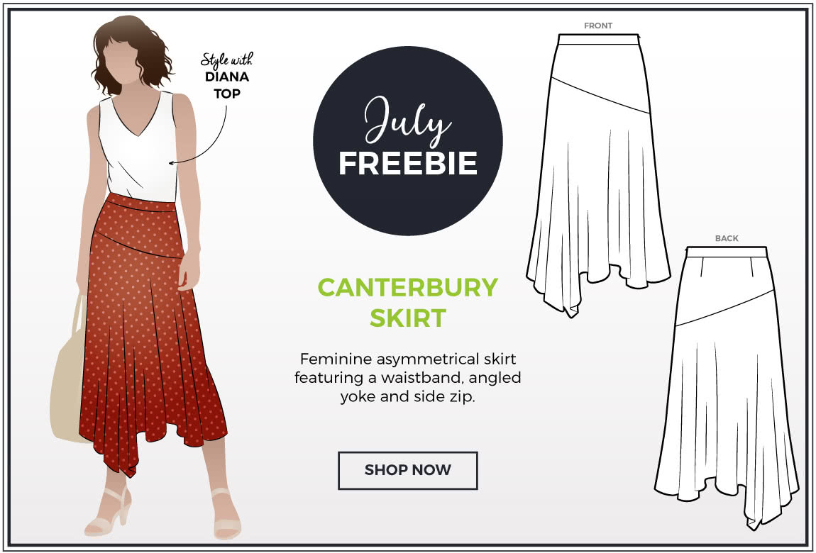 Canterbury Skirt - July 2019 Freebie