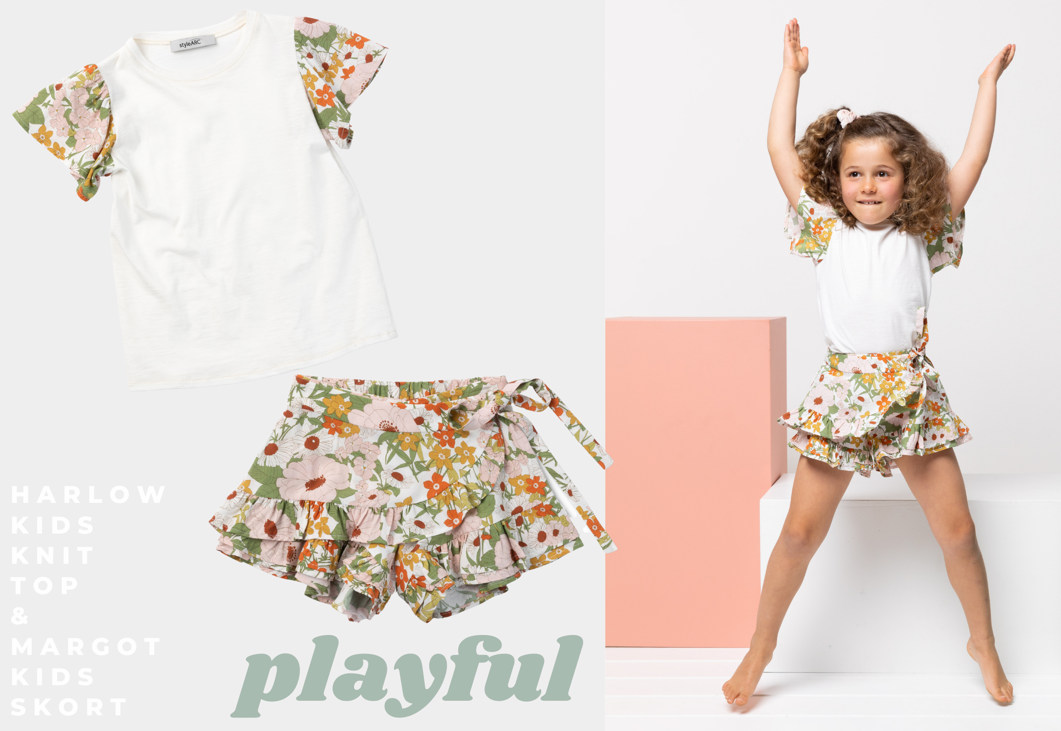 Harlow Kids Knit Top & Margot Kids Skort