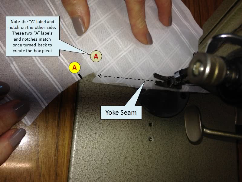 Step 2: Sew the Right Yoke