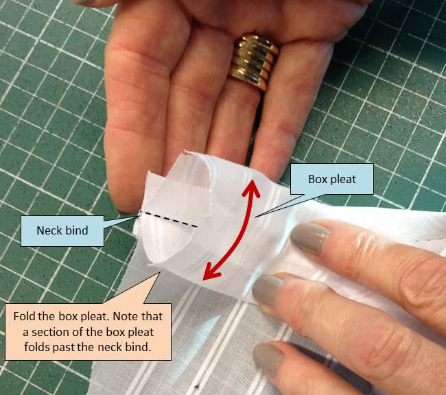 Step 6: Completing the Box Pleat