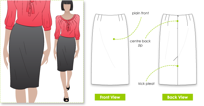 Style Arc's Sara Pencil Skirt Pattern Style Arc's Sara Pencil Skirt Pattern