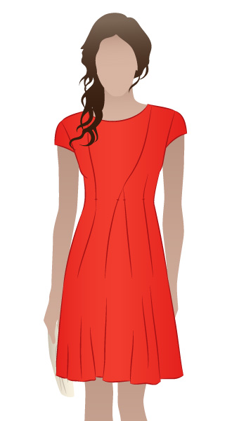 Addison Dress By Style Arc - Fabulous pleated peplum top
