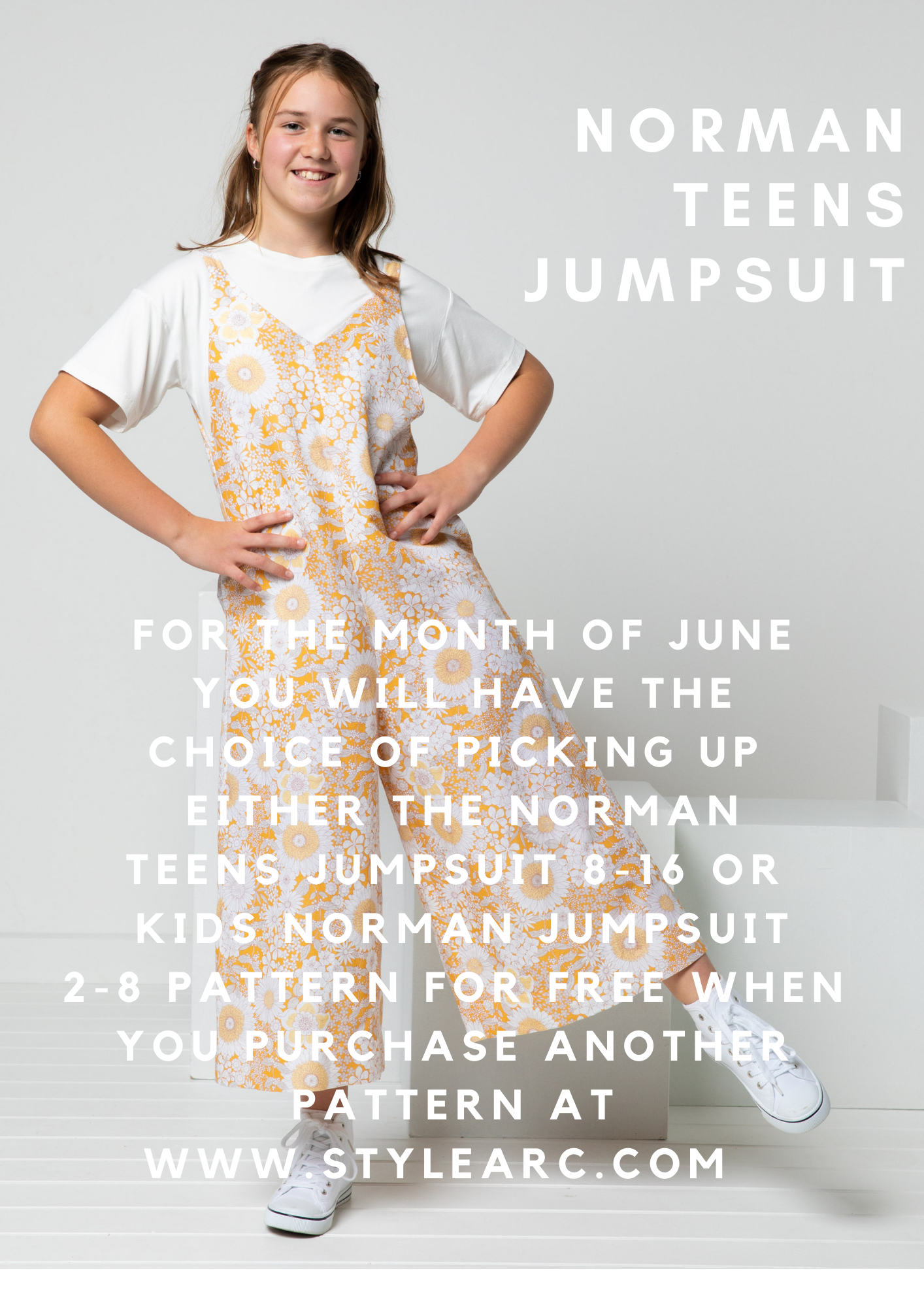 Norman Teens & Kids Bonus pattern when shopping at stylearc.live for the month of June