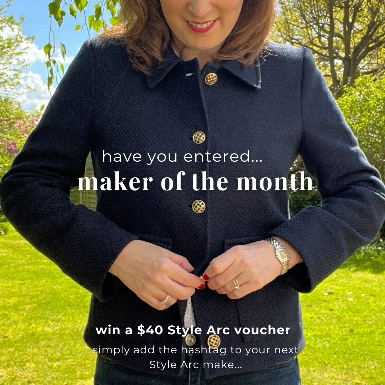 Style Arc Instagram link to apply for the next Maker of the Month