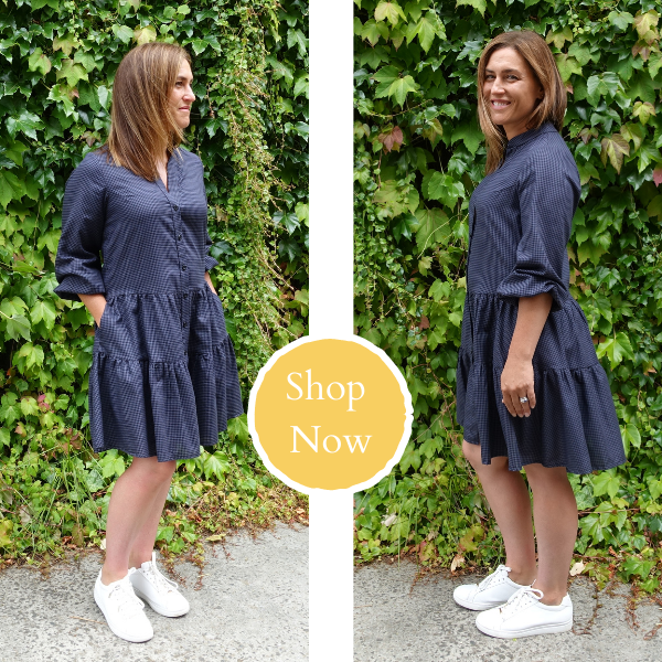 Emerson Woven Dress- tiered mini length