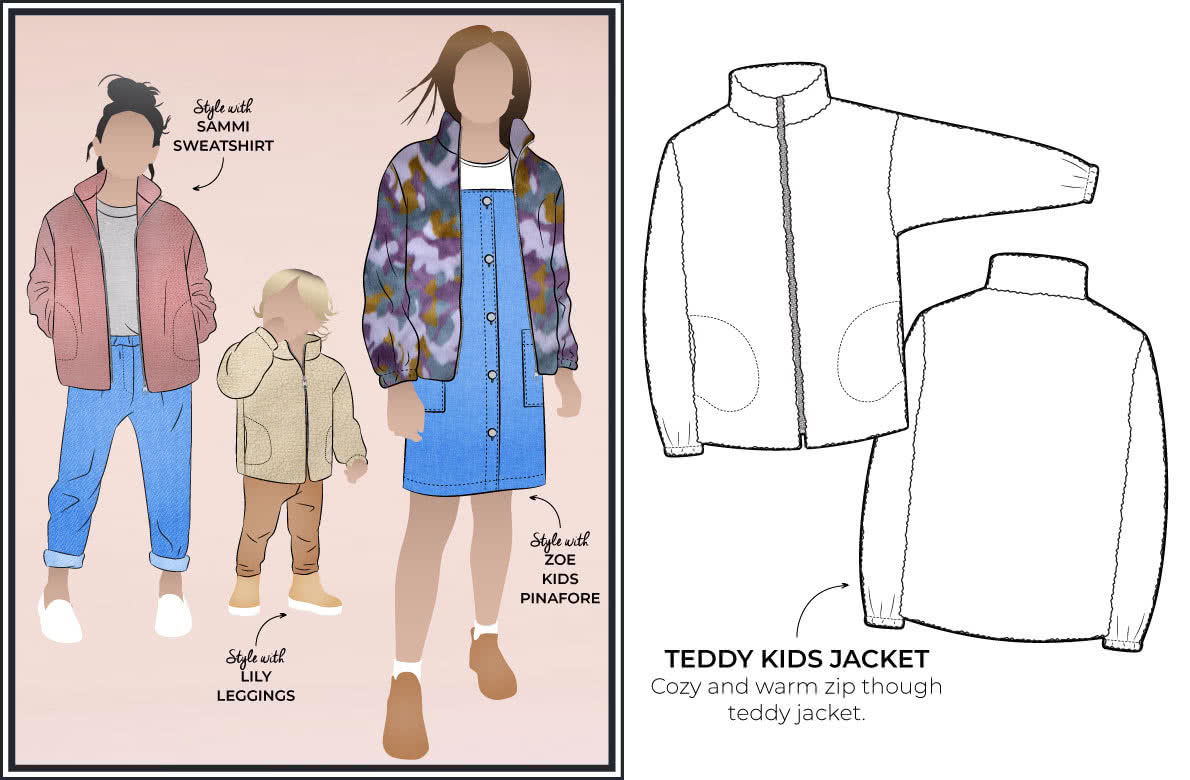 Style Arc's latest release - Unisex Teddy Kids Jacket out now! Available in sizes 1-8 (years)