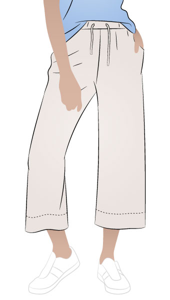 Como Knit Pant By Style Arc - Wide leg knit pant featuring an elastic waist and inseam pockets