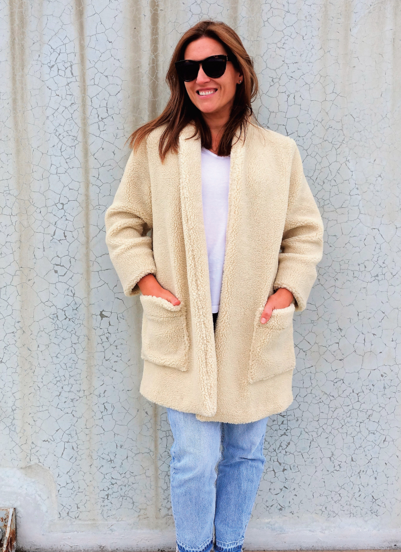 Loren Jacket in a faux shearling