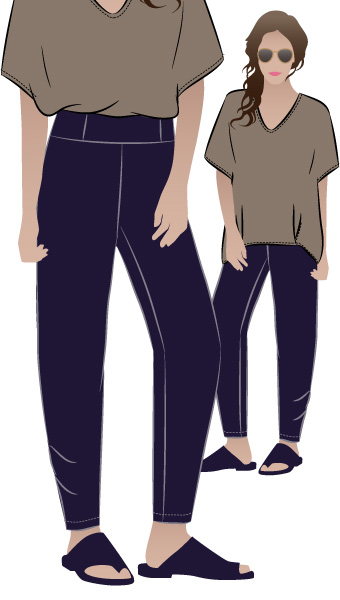Daphne Duo Tunic + Pant Outfit By Style Arc - Daphne Duo Tunic & Pant outfit