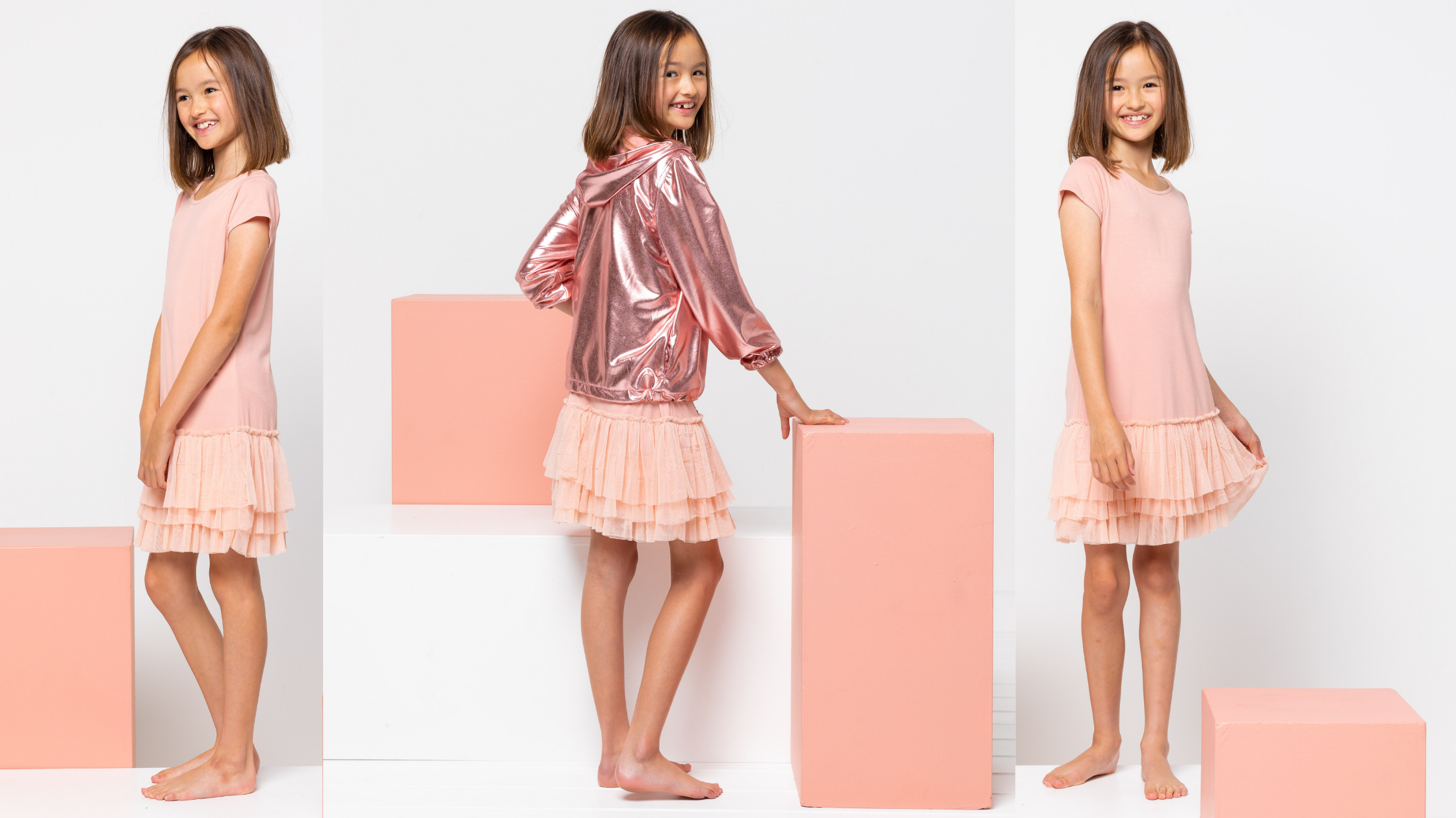 Style Arc Kids Dress Pattern; Tilly Kids Knit Dress