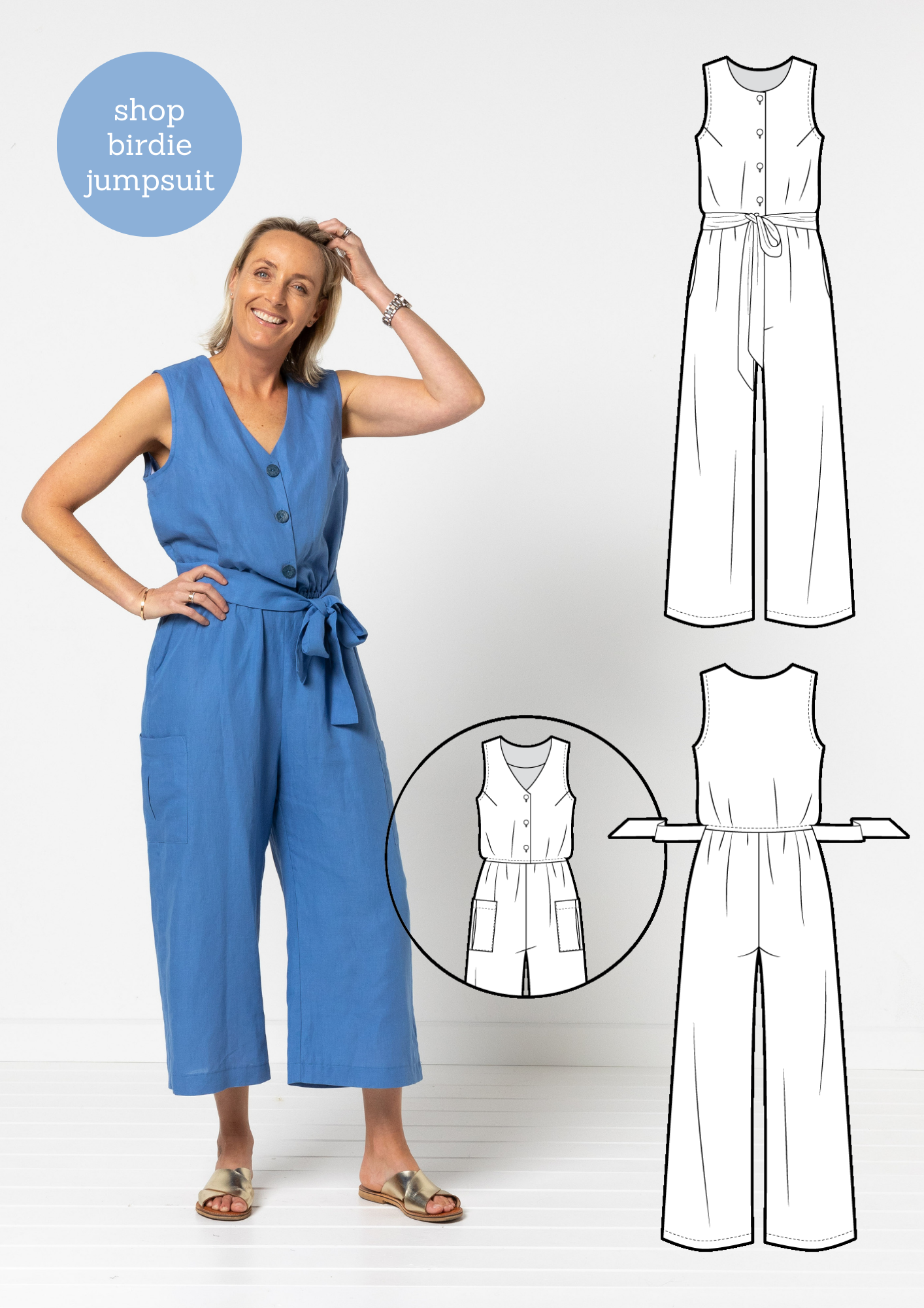 Bonus | FREE Birdie Jumpsuit PDF pattern with any order on stylearc.live until Jan 31!