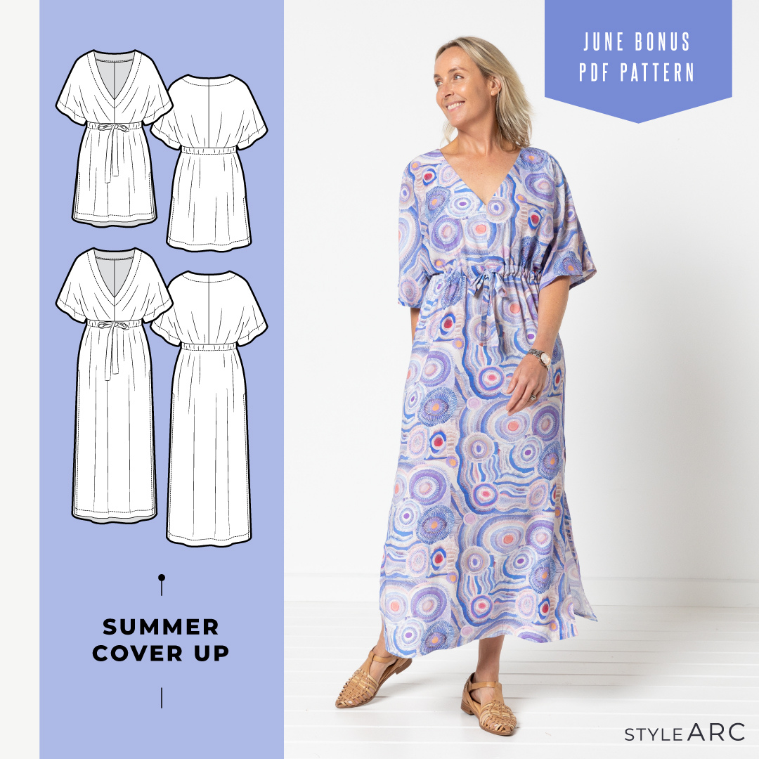 FREE Summer Cover Up PDF Pattern with any other purchase on stylearc.live until June 30!