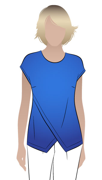 Fern Woven Top By Style Arc - Great, slip-on asymmetrical woven top