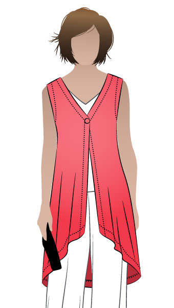Floating Fran Cardi by Style Arc - Great versatile floating cardi