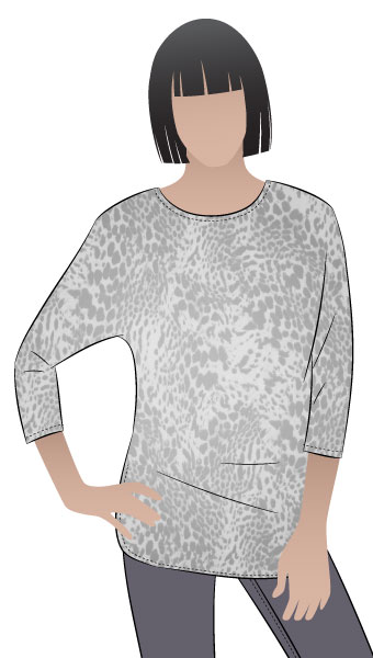 Fran Knit Top By Style Arc - Great basic layering piece with a point of difference