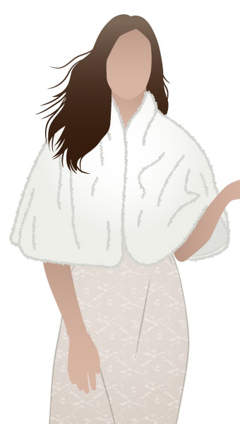 Greta Cape By Style Arc - Short length fully lined cape with a shawl collar.