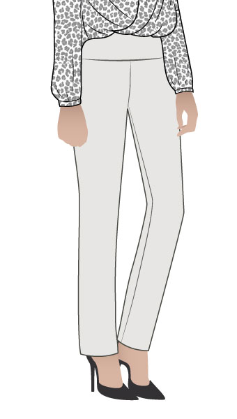 Julie Stretch Woven Pant by Style Arc - A new shape in stretch pants