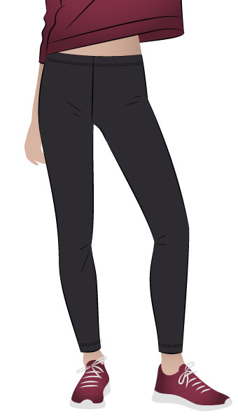 Laura Knit Legging By Style Arc - Must have easy knit legging with 4 length options.
