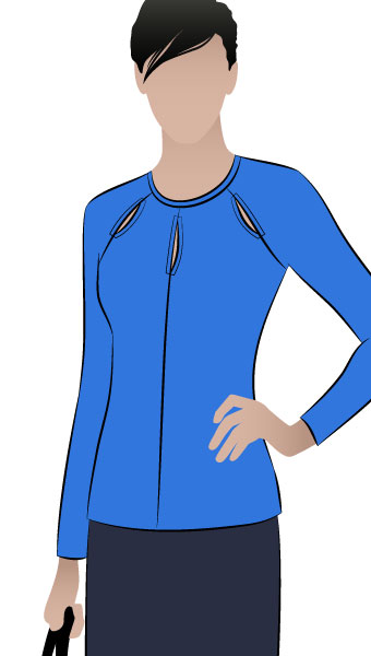 Marlo Knit Top By Style Arc - Gorgeous trendy top with interesting cut out detail