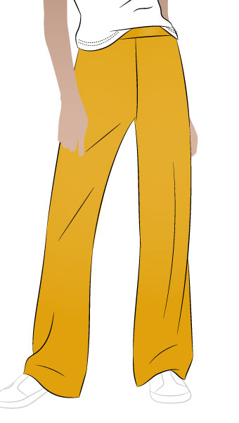 McKenzie Woven Pant by Style Arc - Stylish pant featuring a shaped waistband, side zip and slightly flared leg