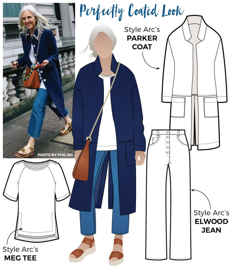 Perfectly Coated Look Sewing Pattern Bundle By Style Arc Perfectly Coated Look Sewing Pattern Bundle By Style Arc - For cooler days opt for our discounted "Perfectly Coated" Get the Look, that is both comfy, smart and perfect for running weekend errands or lunch dates.