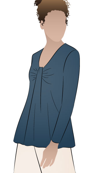 Polly Top By Style Arc - Latest trend double pleat front top