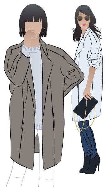 Riley Coat by Style Arc - "On-point" designer coat