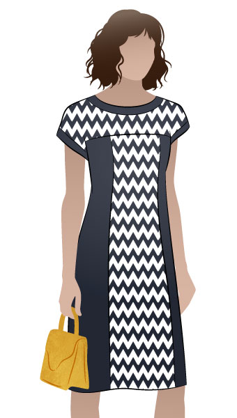 Twiggy Knit Dress By Style Arc - Slip on fitted knit dress with a boat neck and extended shoulder line.